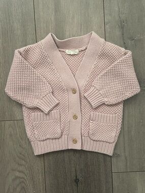 Vintage Grayson Collective toddler blush knit cardigan- 18 months